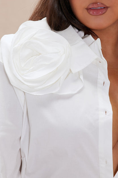 Fiona Long Sleeve Shirt - White