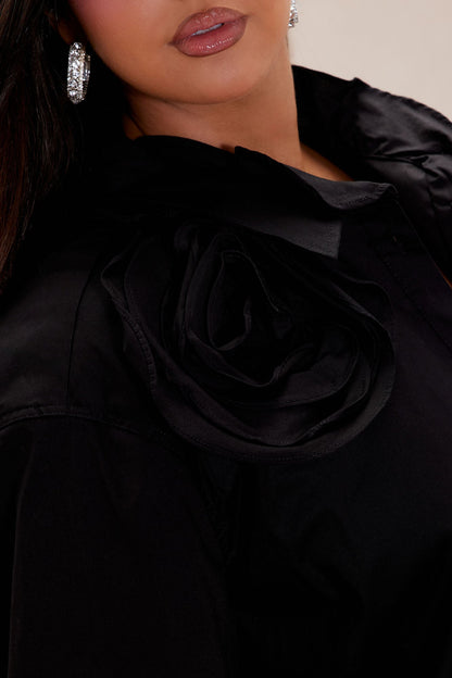 Fiona Long Sleeve Shirt - Black