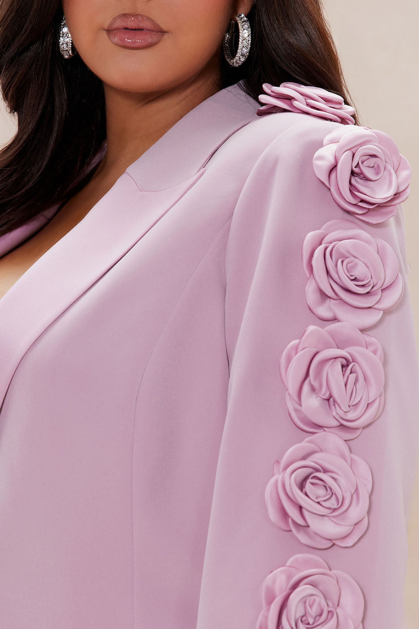 Mary Rosette Pant Suit Set - Pink