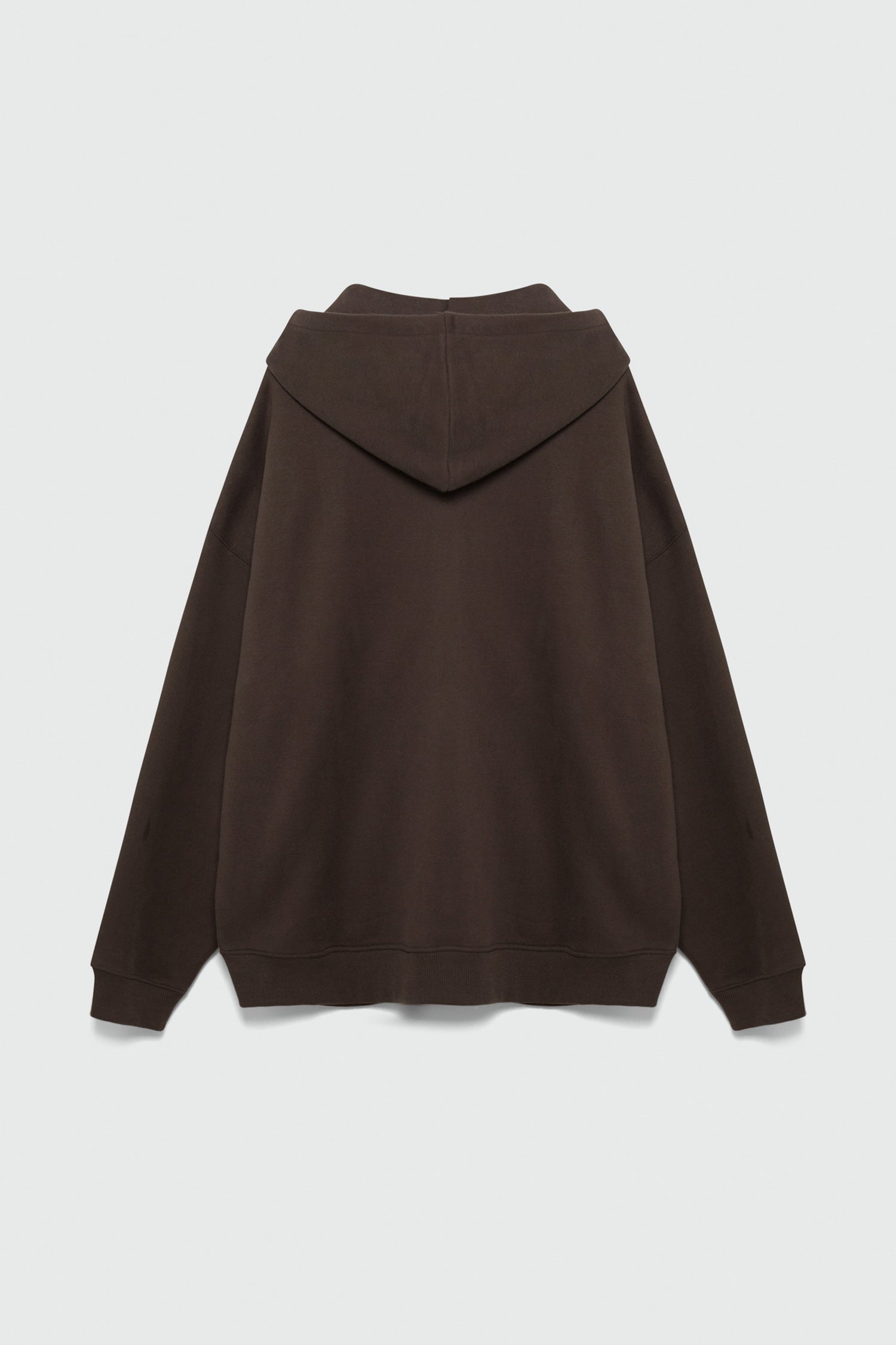 410 Oversized Zip Hoodie - Brown