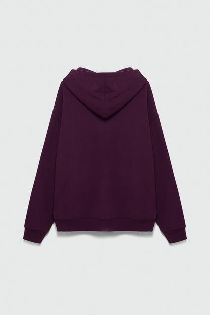 410 Oversized Zip Hoodie - Plum
