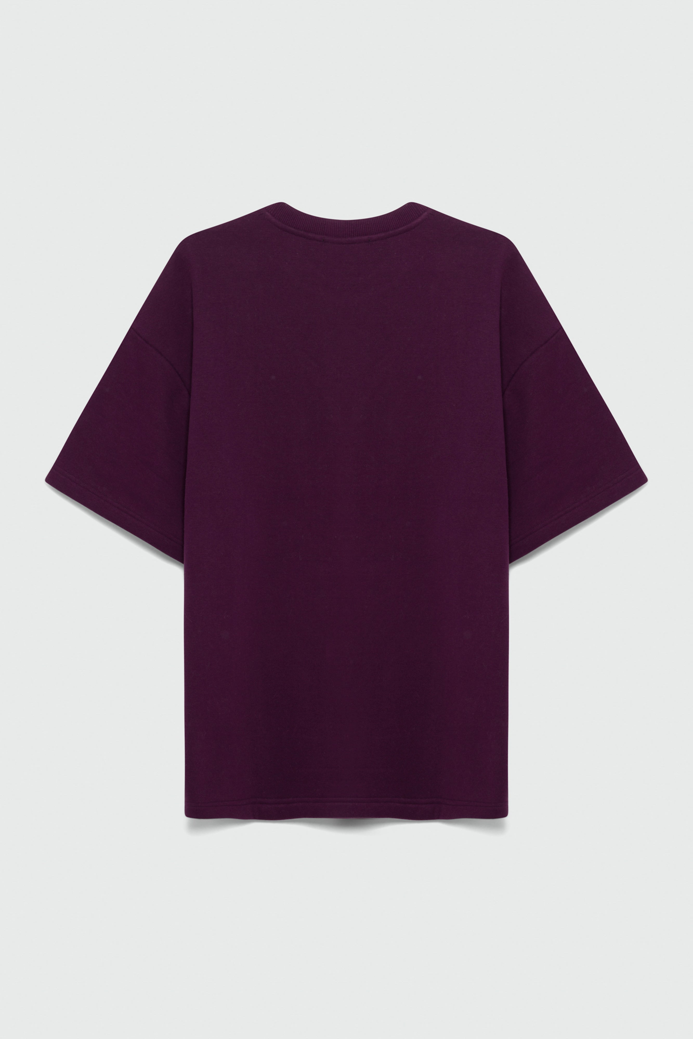410 Oversized Fleece Tee - Plum
