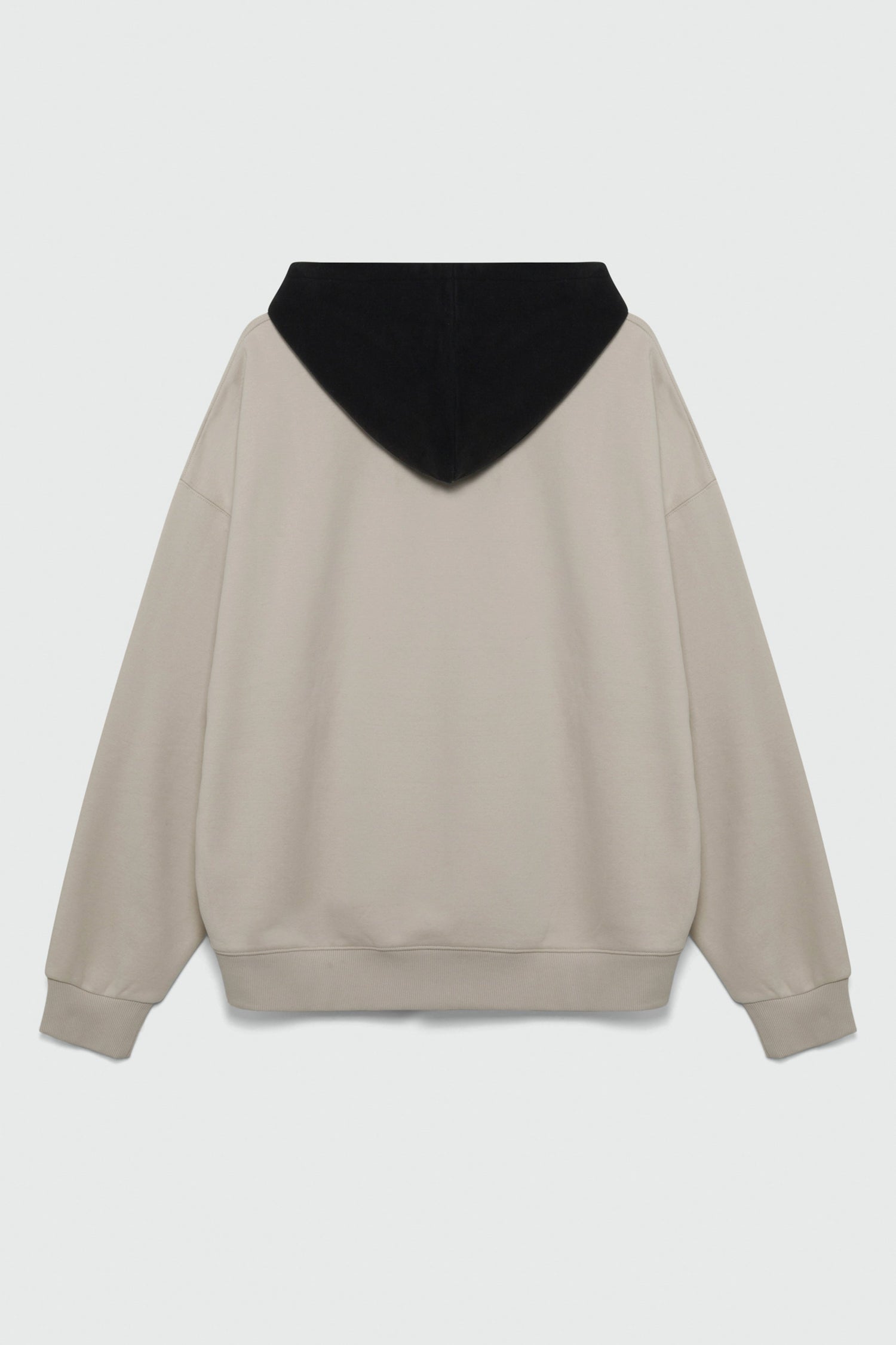 410 Oversized Colorblock Hoodie - Sand