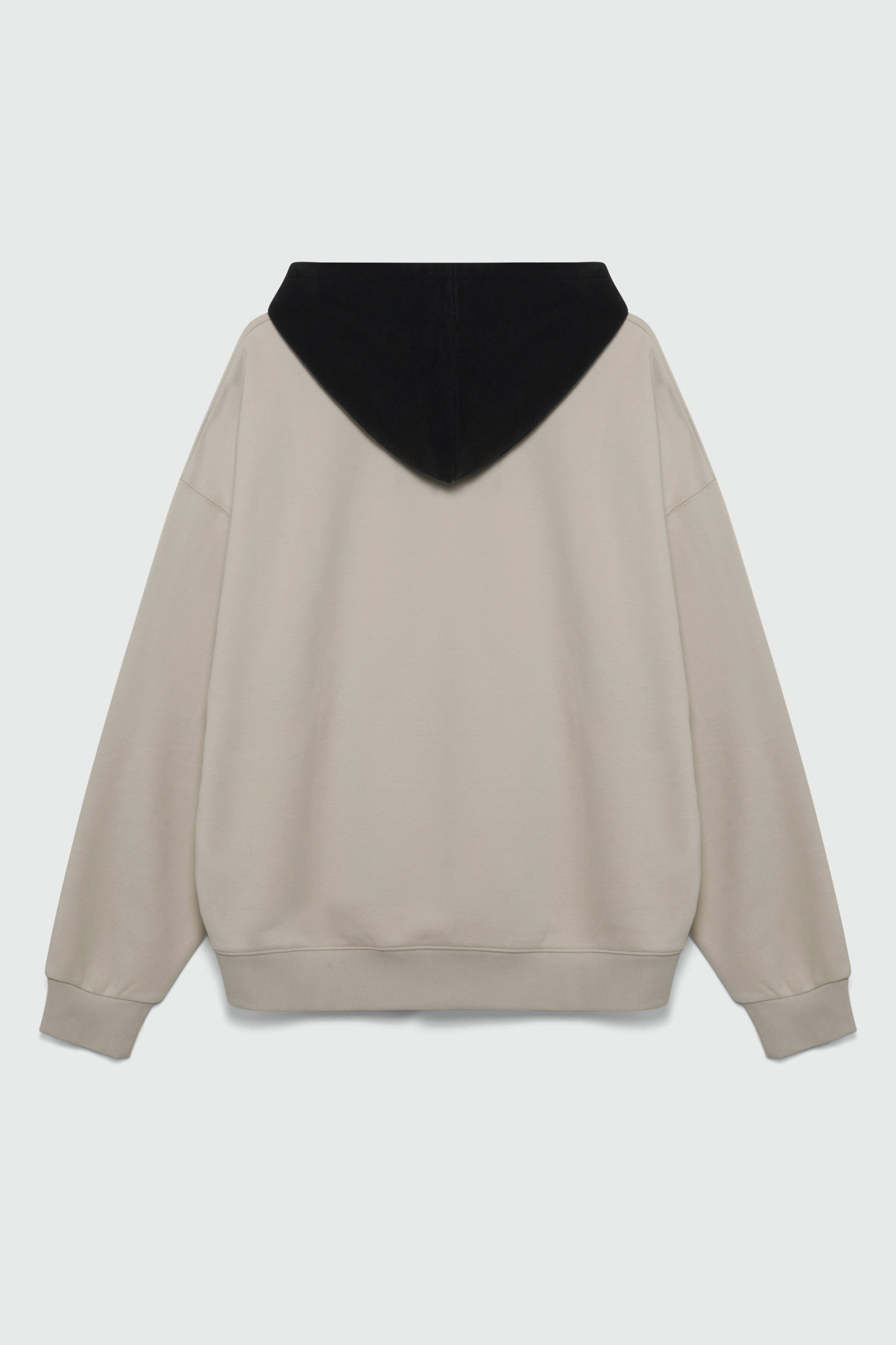410 Oversized Colorblock Hoodie - Sand