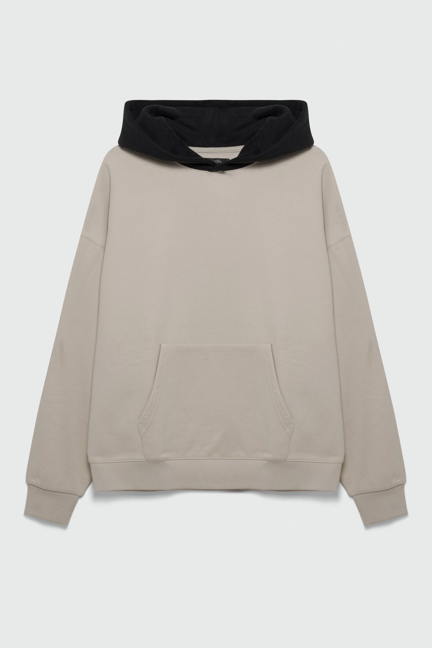 410 Oversized Colorblock Hoodie - Sand