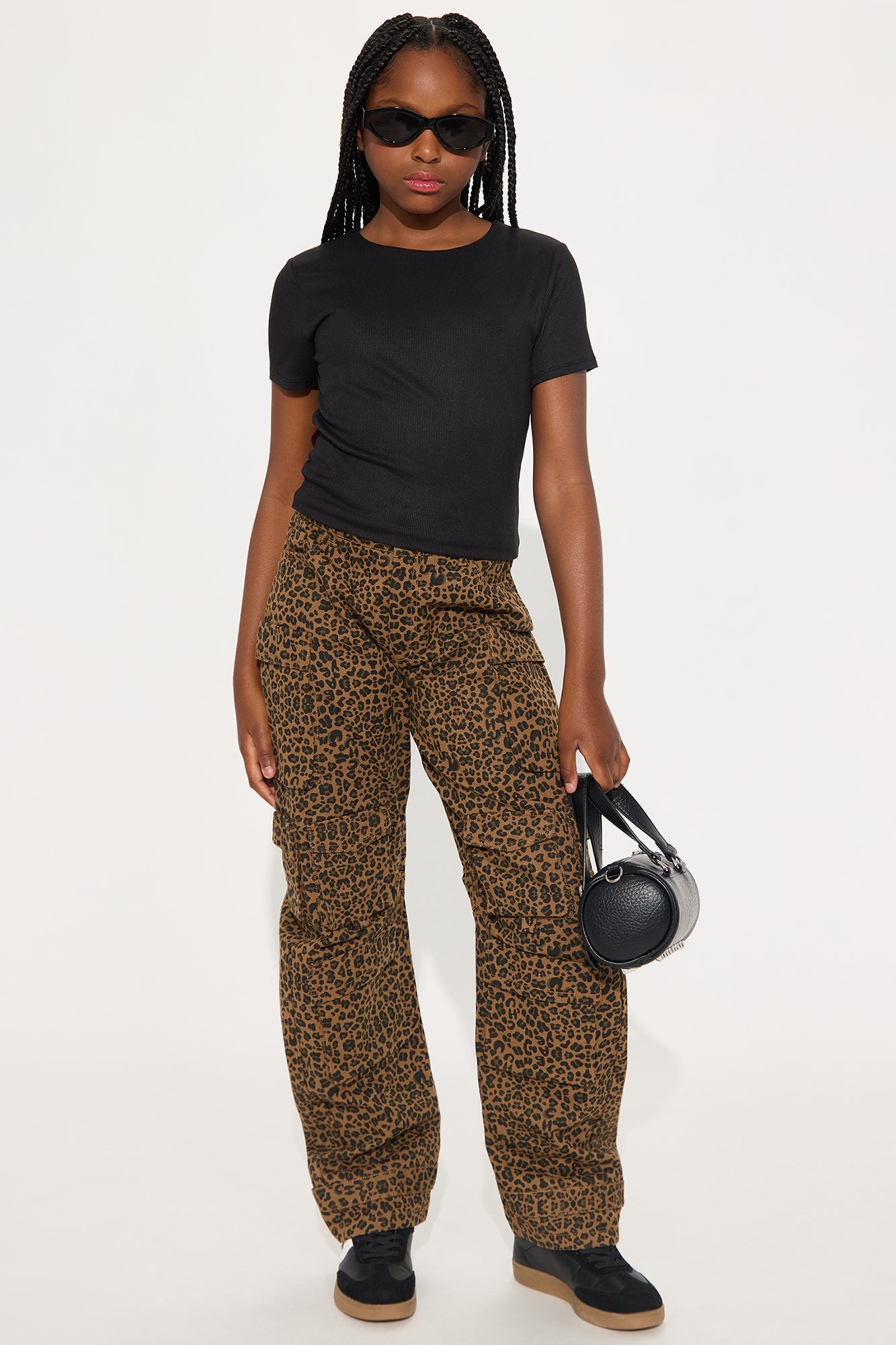 Mini Chloe Crew Neck Short Sleeve Tee - Black