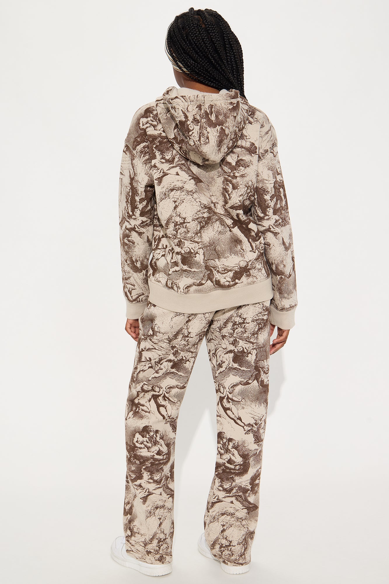 Mini Heaven Made Fleece Oversized Hoodie - Taupe