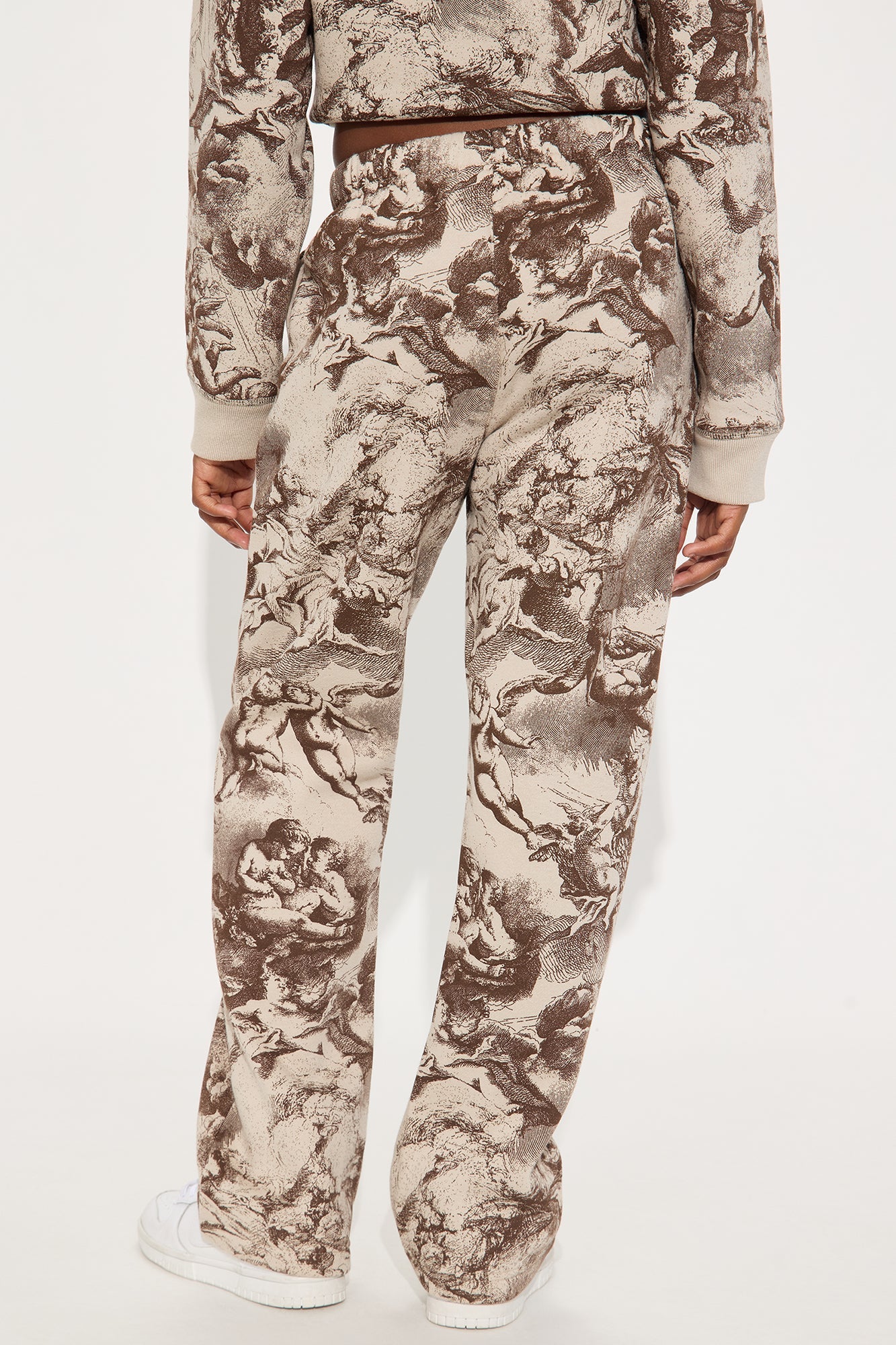 Mini Heaven Made Fleece Wide Leg Pant - Taupe