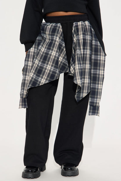Mini Want It All Wide Leg Pant - Black