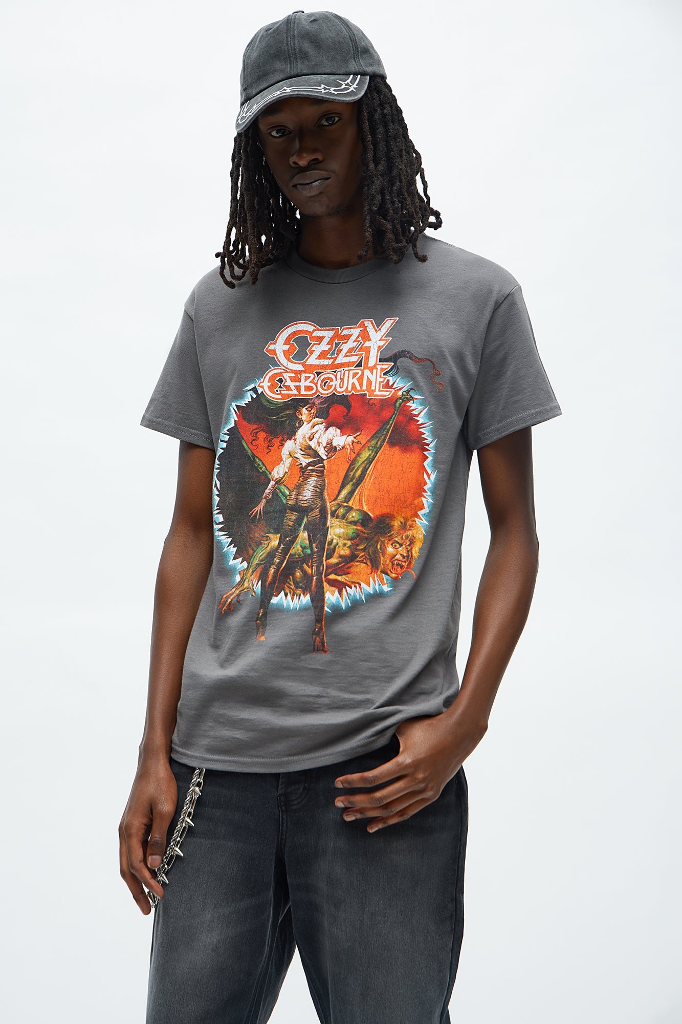 Ozzy Osbourne Killer Of Giants Short Sleeve Tee - Charcoal