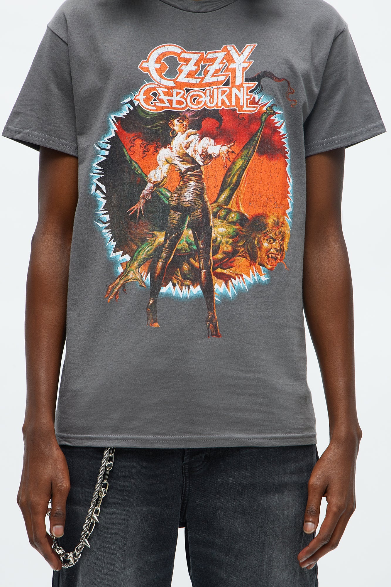 Ozzy Osbourne Killer Of Giants Short Sleeve Tee - Charcoal
