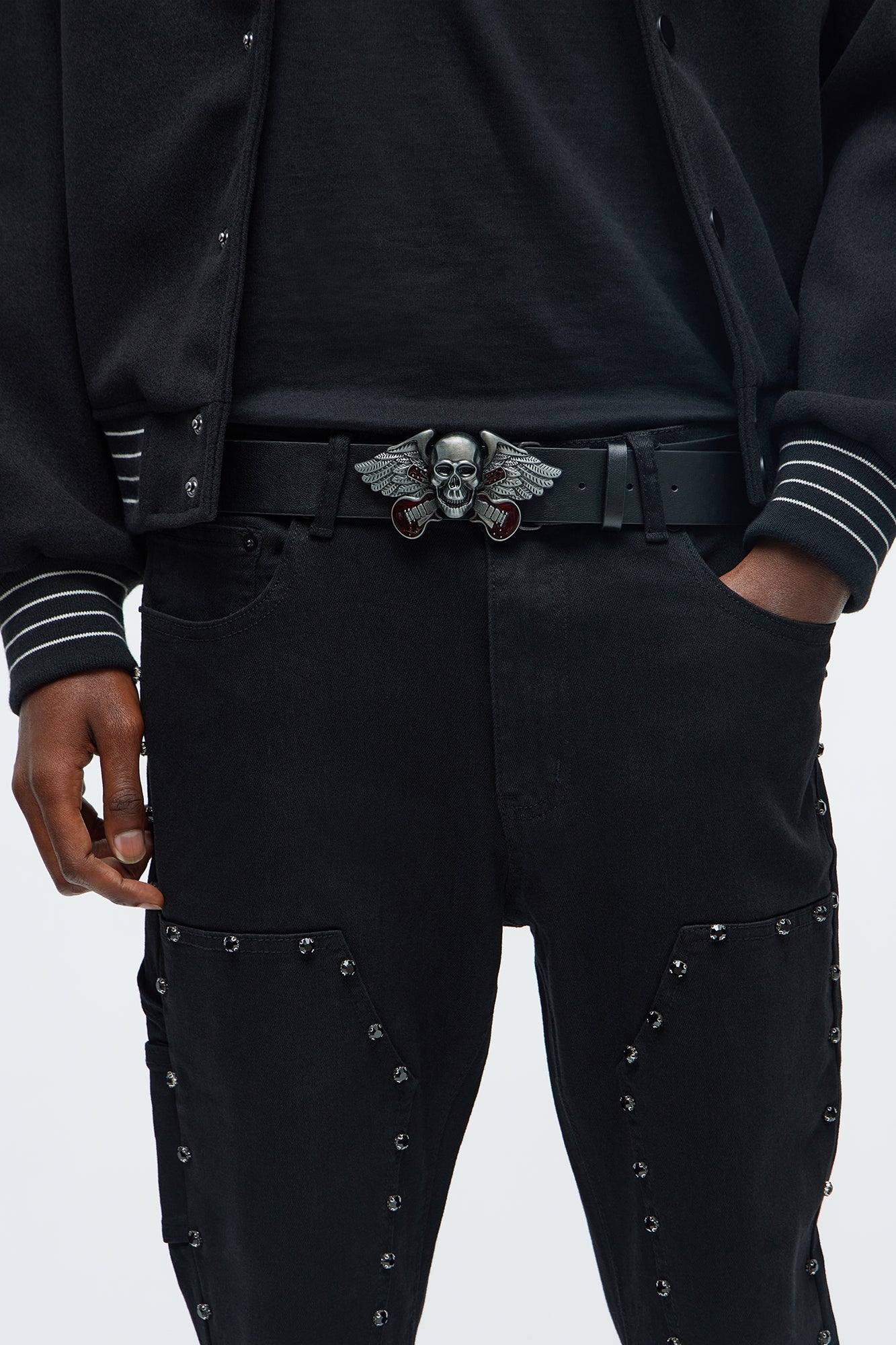 Rock Angel Buckle Belt - Black