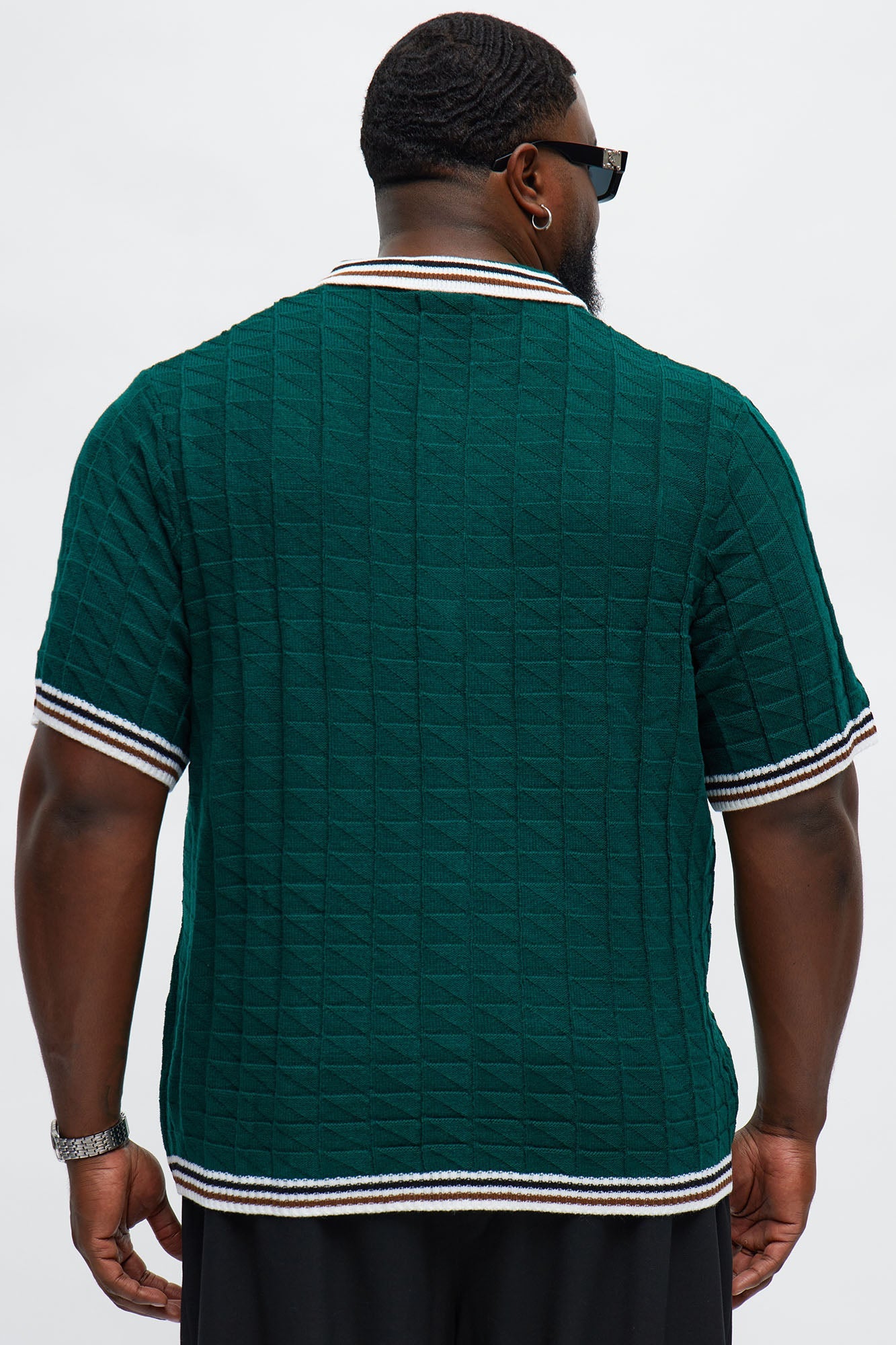 Preppy Life Short Sleeve Button Up - Green