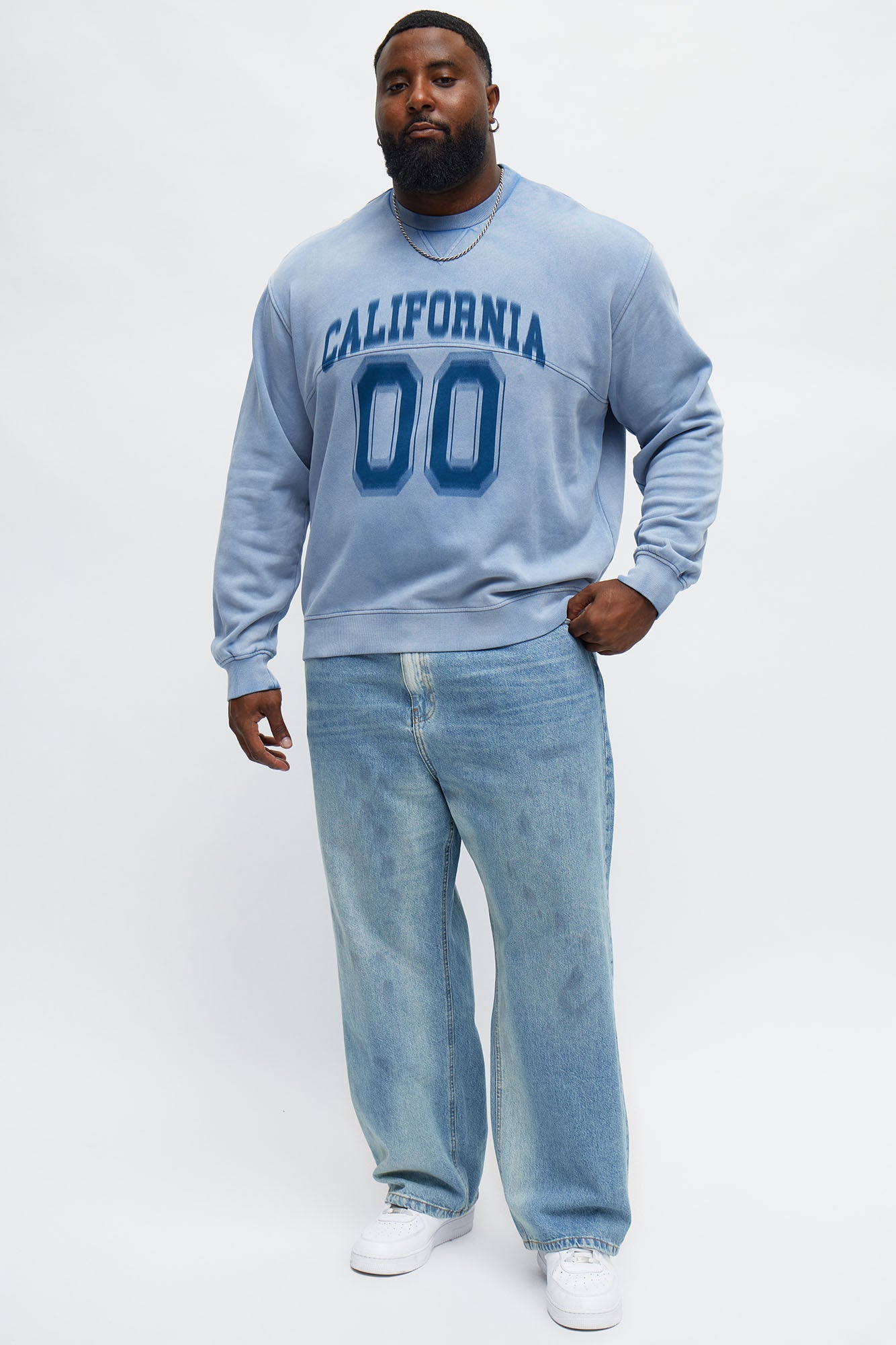 Vintage California 86 Sweatshirt - Blue Wash