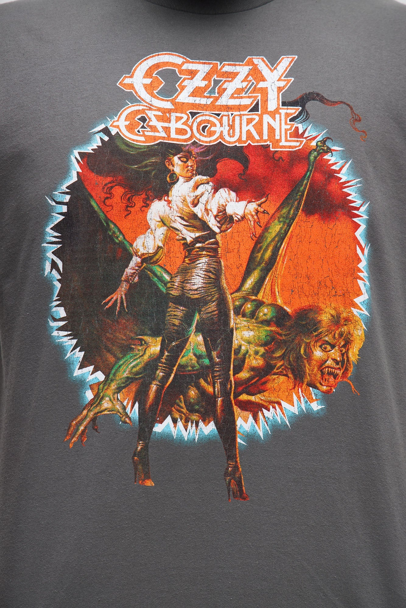 Ozzy Osbourne Killer Of Giants Short Sleeve Tee - Charcoal