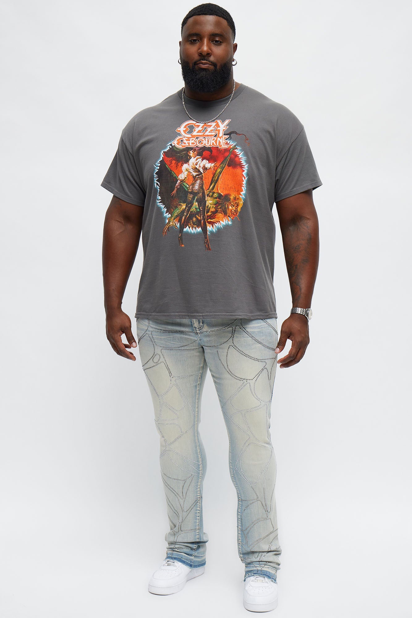 Ozzy Osbourne Killer Of Giants Short Sleeve Tee - Charcoal
