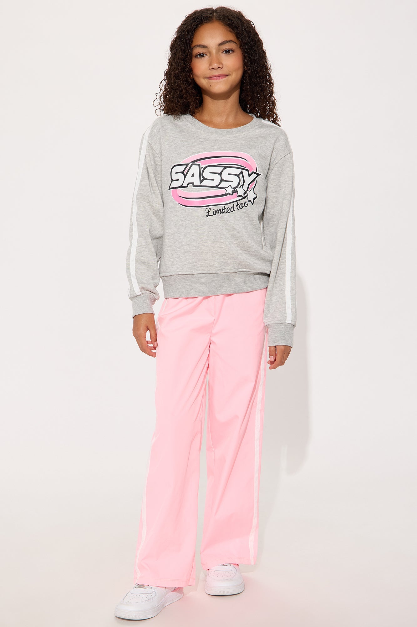 Mini Simply Sassy Pant Set - Heather/Combo