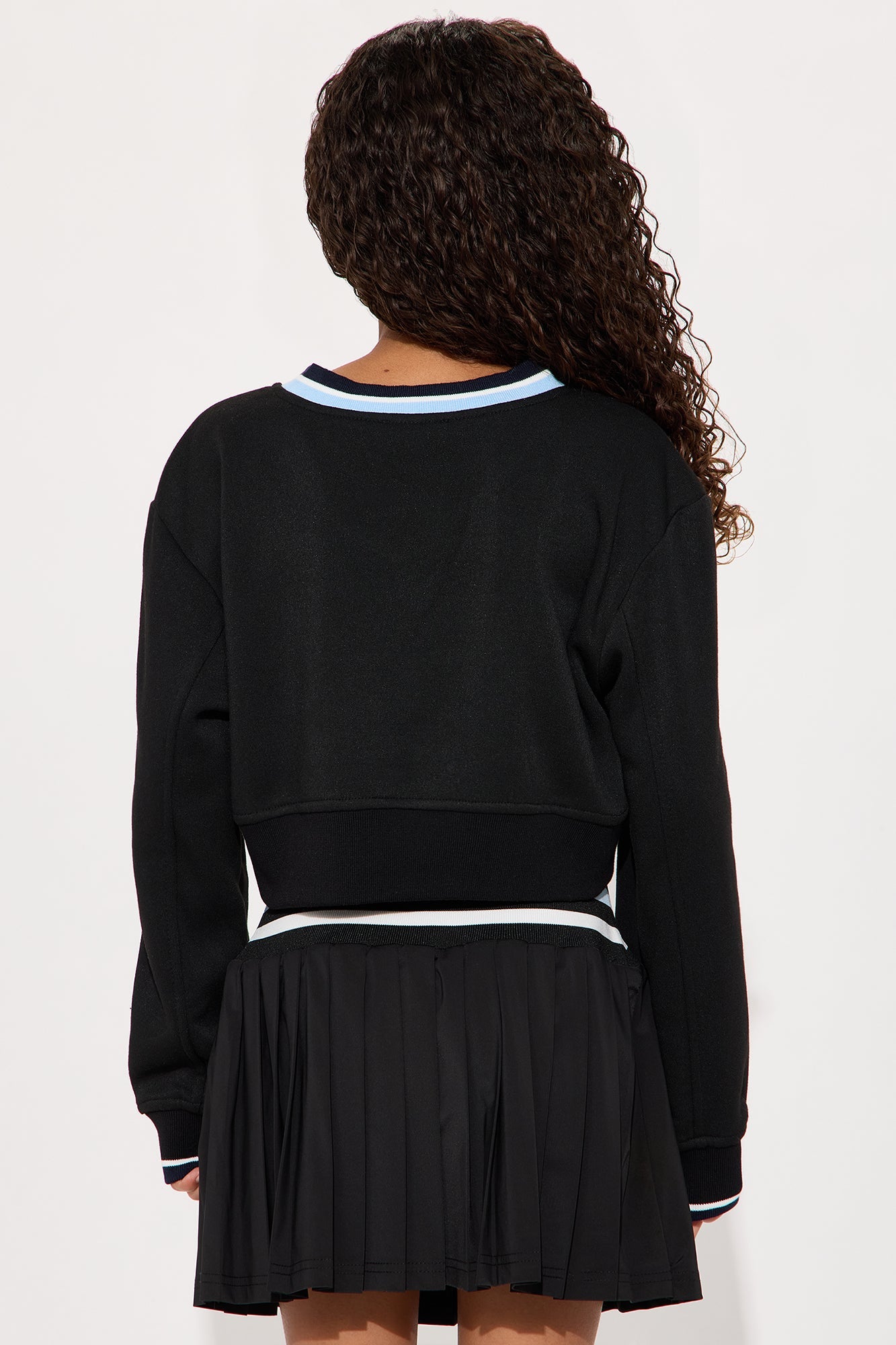 Mini Coast To Coast Pleated Skort Set - Black