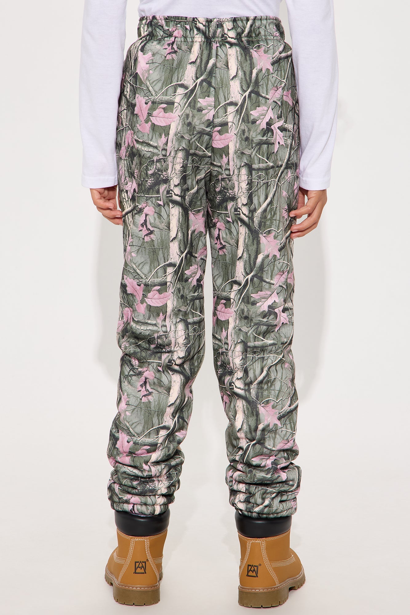 Mini Just A Girl Camo Jogger Pants - Olive