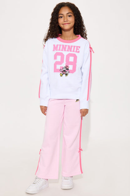 Mini 29 Minnie Mouse Wide Leg Pant Set - White/Pink