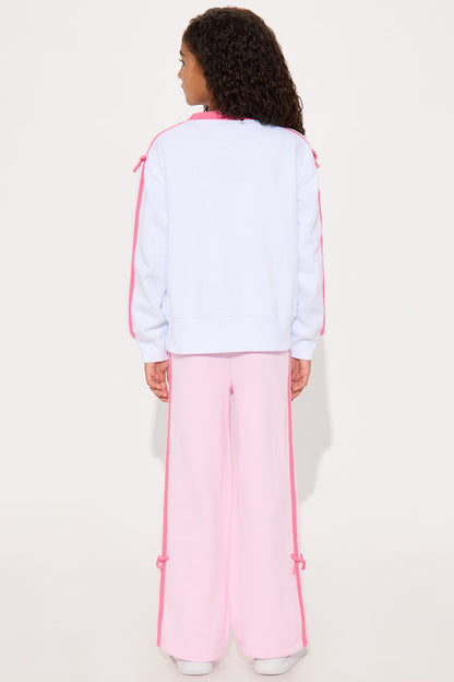 Mini 29 Minnie Mouse Wide Leg Pant Set - White/Pink