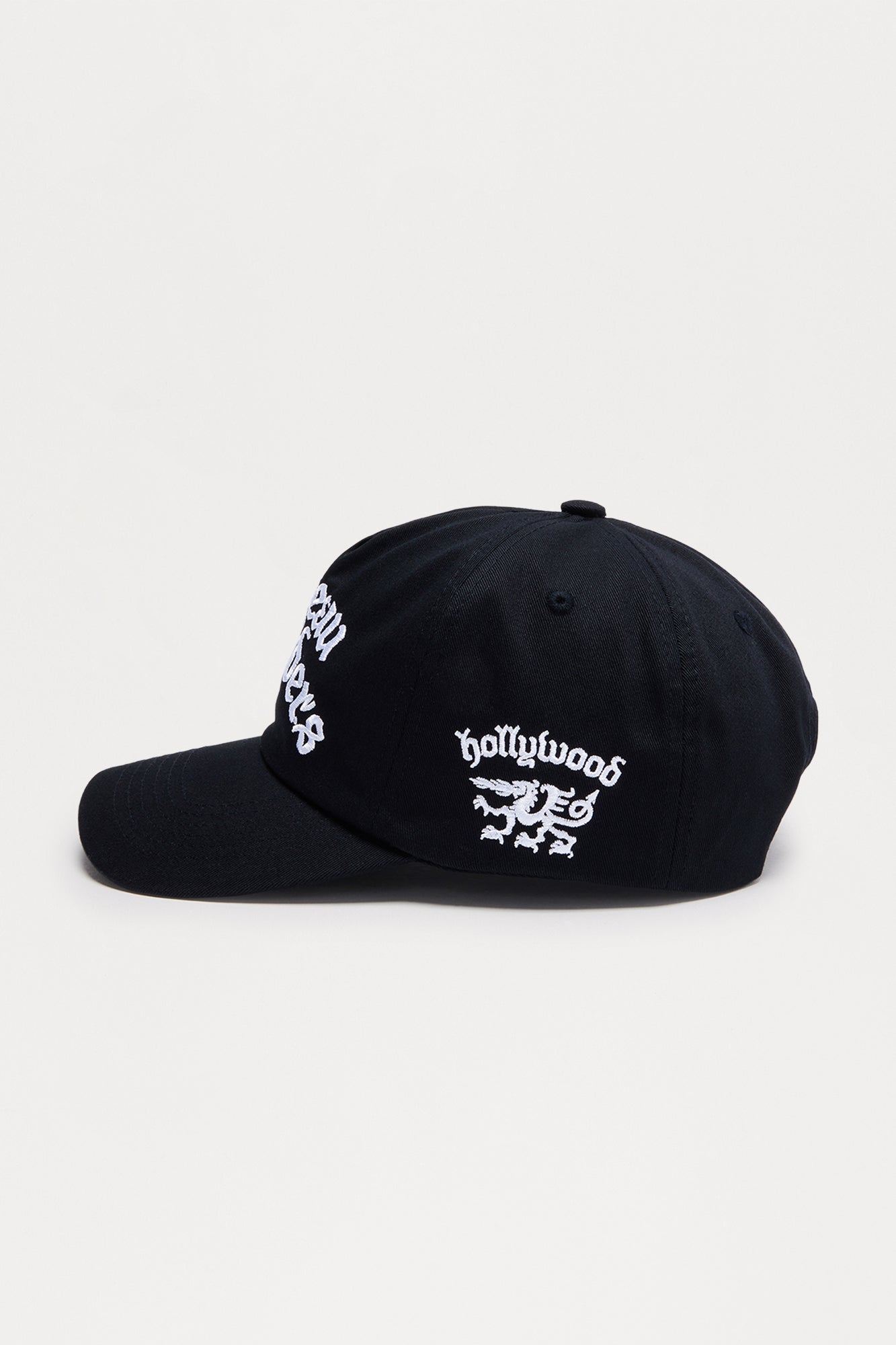 Chateau Hollywood Unstructured Twill Snapback Hat - Black