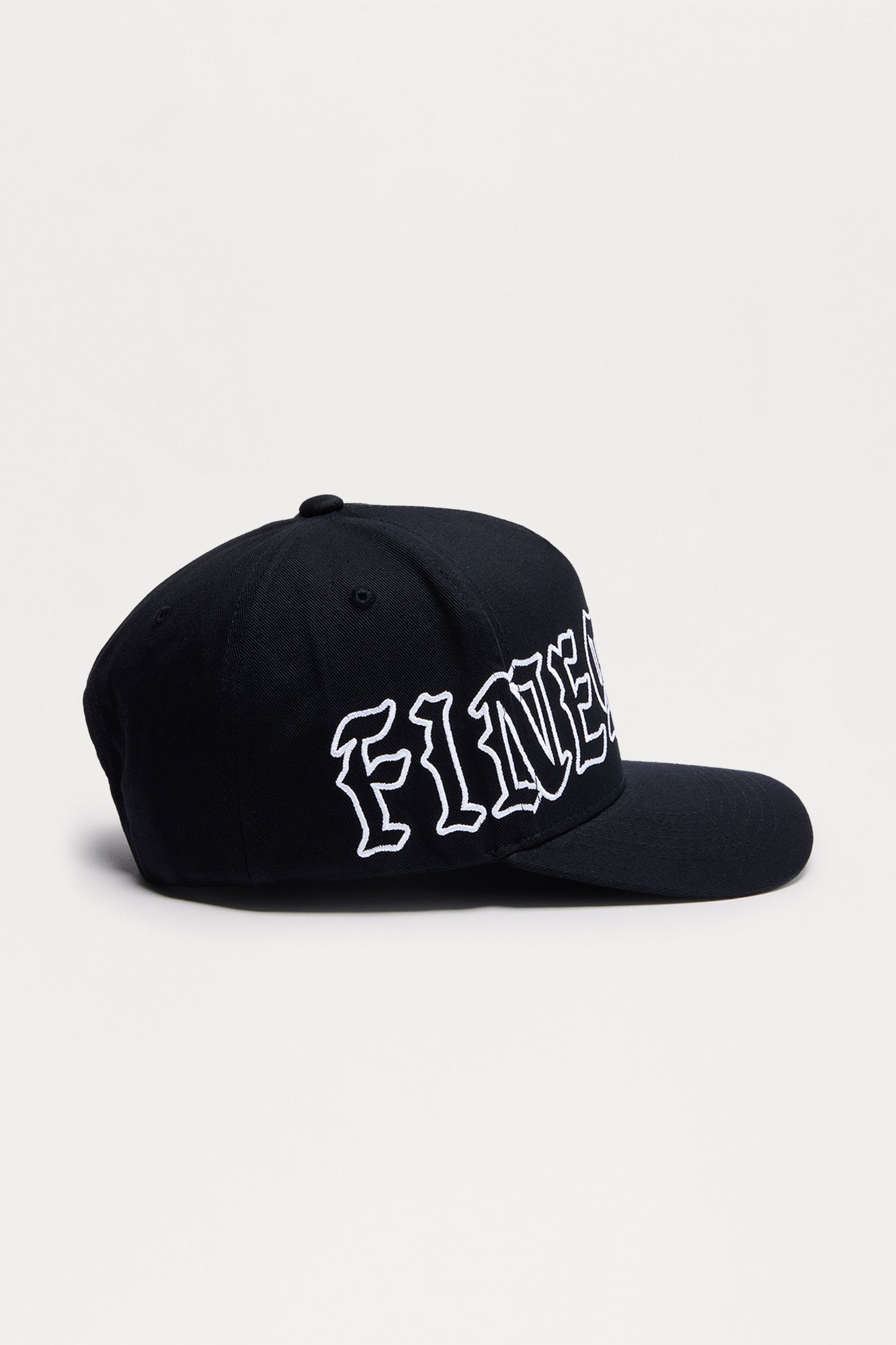 Finesse Cotton Twill Structured Snapback Hat - Black