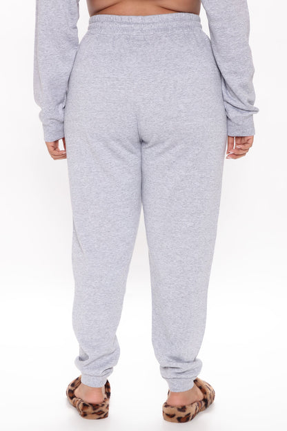 Look Again Joggers - Heather Grey