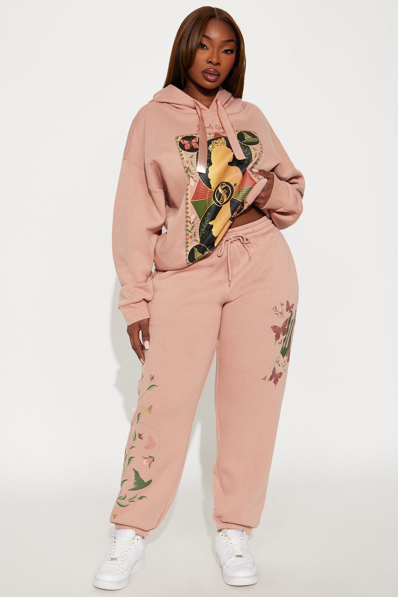 Wicked Glinda &amp; Elphaba Fleece Pants - Pink
