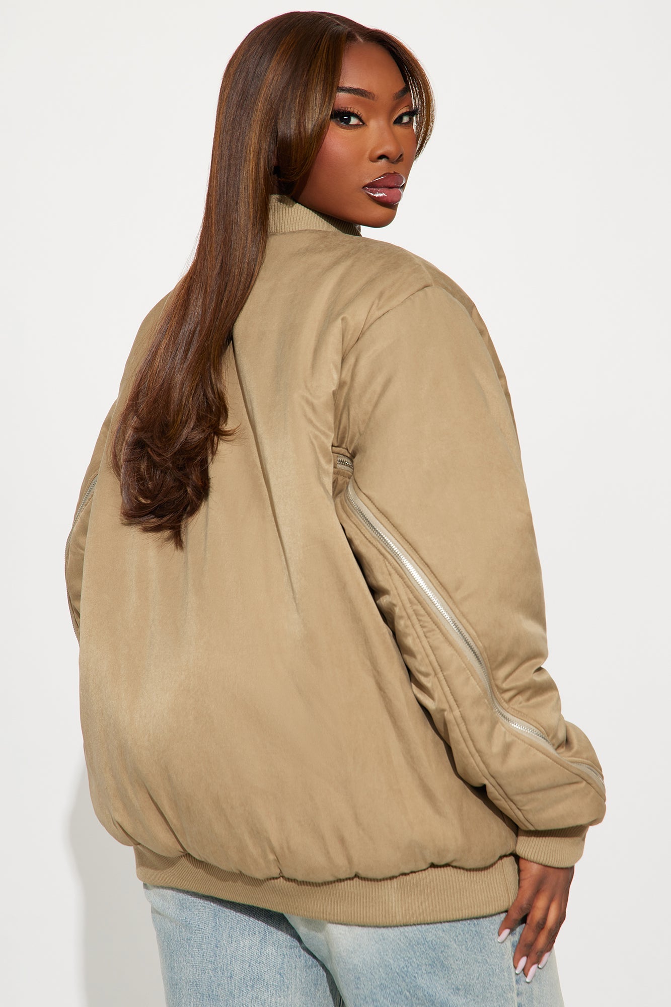 City Hustle Bomber Jacket - Khaki
