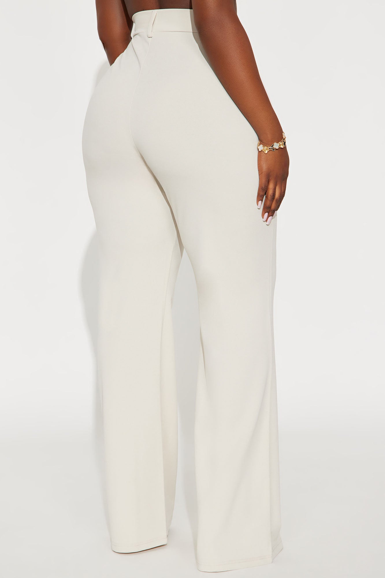 Tall Heidi Wide Leg Trouser Pant - Oatmeal