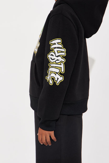 Mini Always Hustle Pullover Hoodie - Black