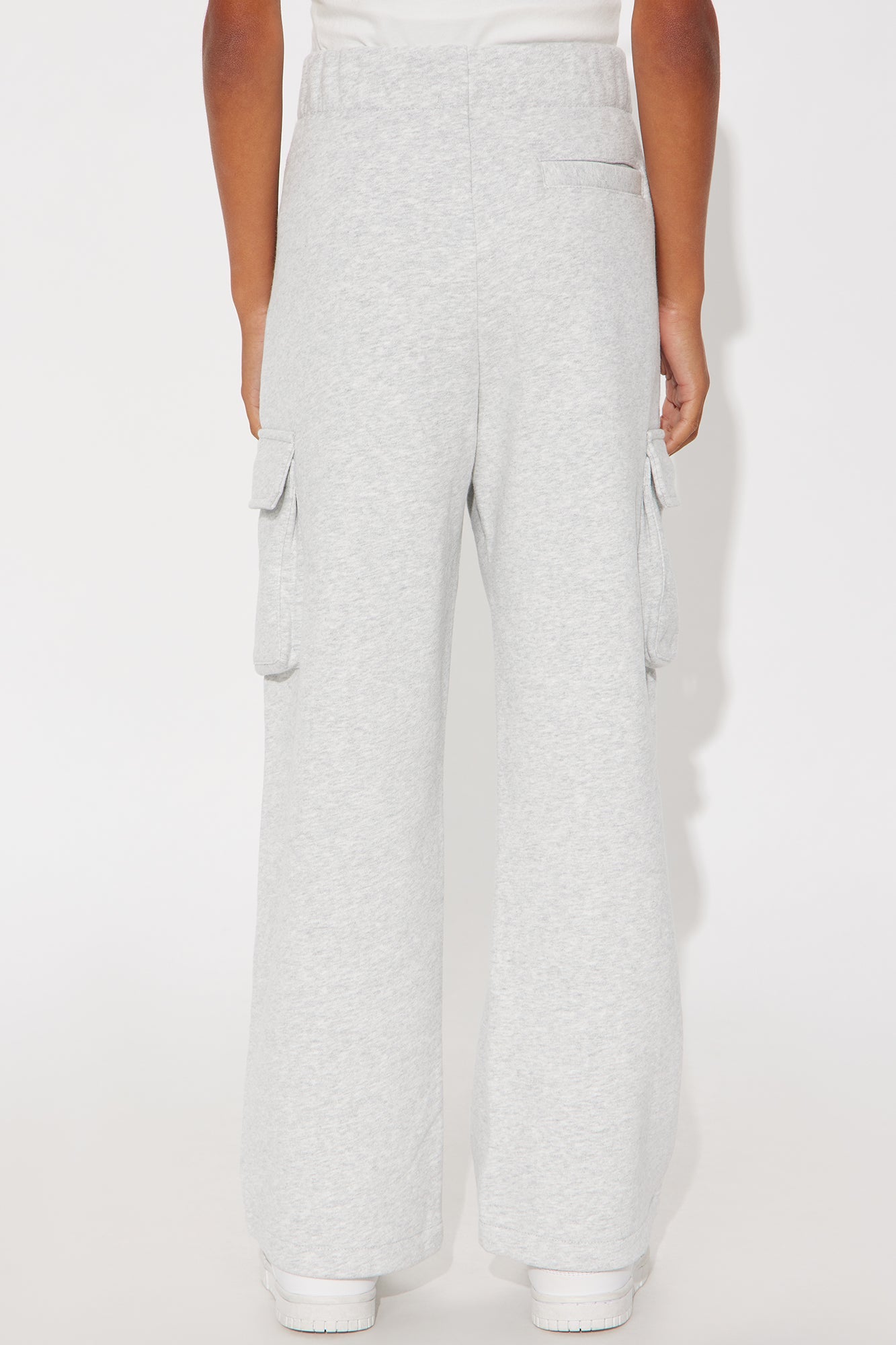 Mini 410 Baggy Cargo Sweatpants - Heather Grey