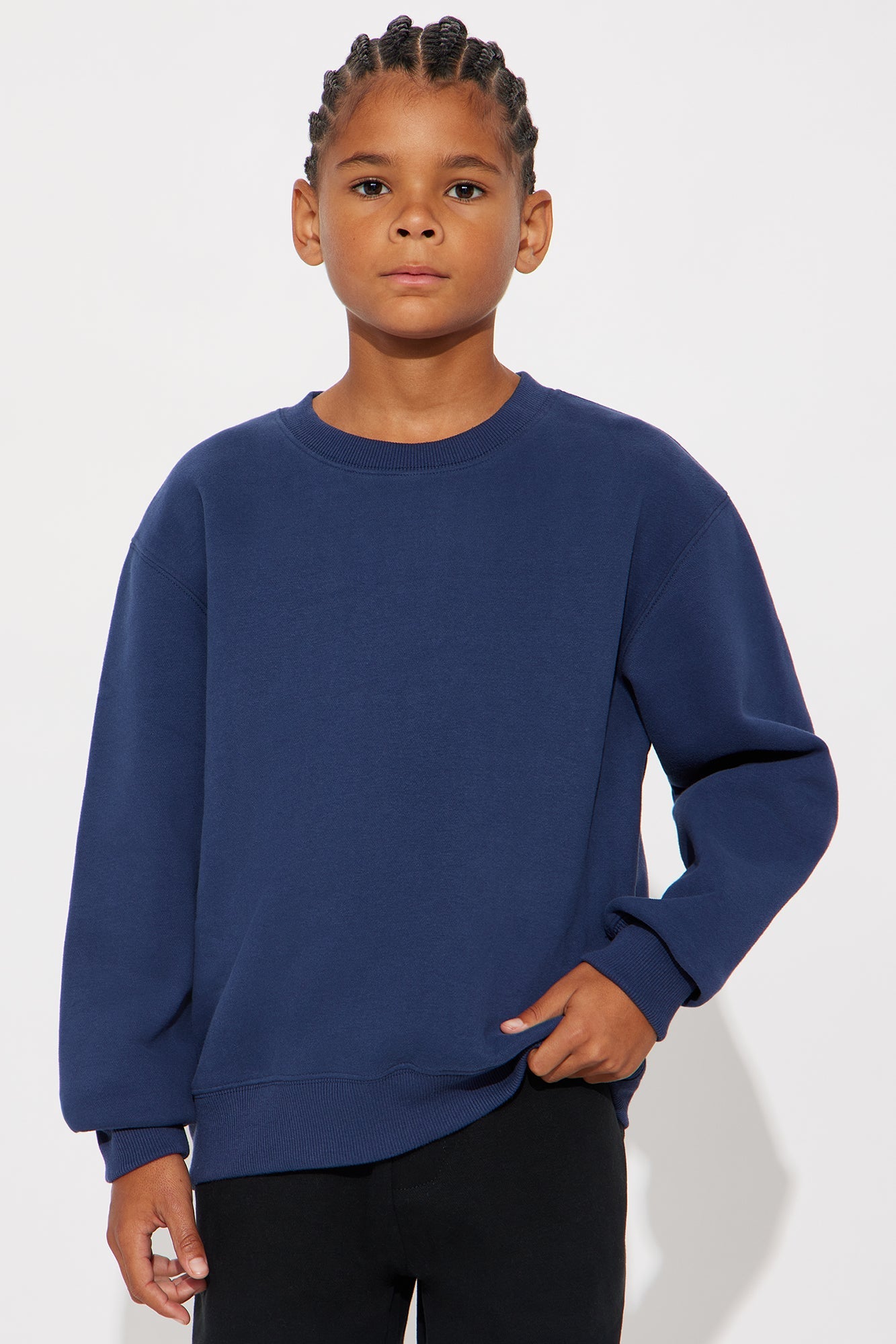 Mini 410 Oversized Crewneck Sweatshirt - Navy