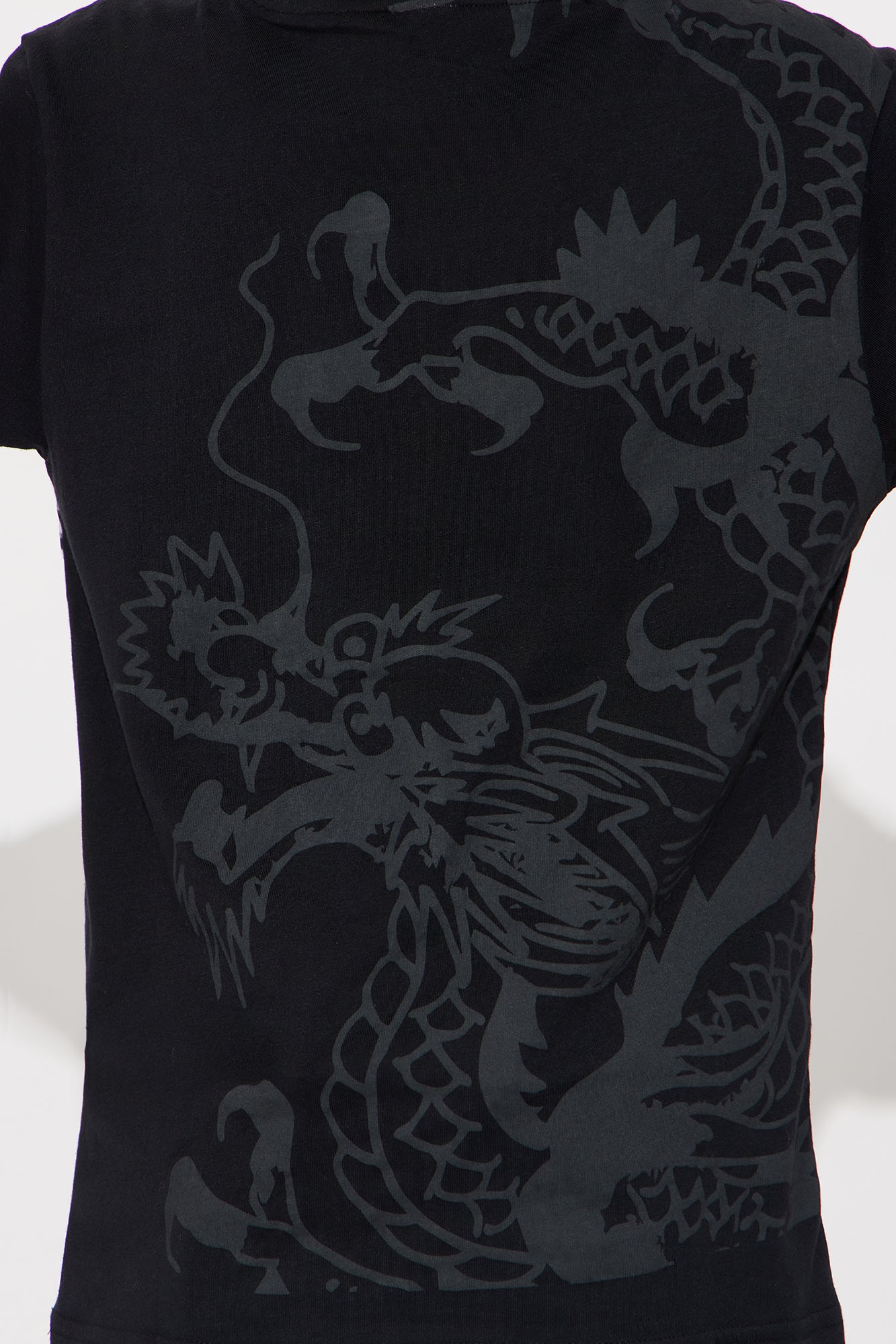 Mini Ed Hardy Be The Bulldog Front/Back Short Sleeve Tee - Black