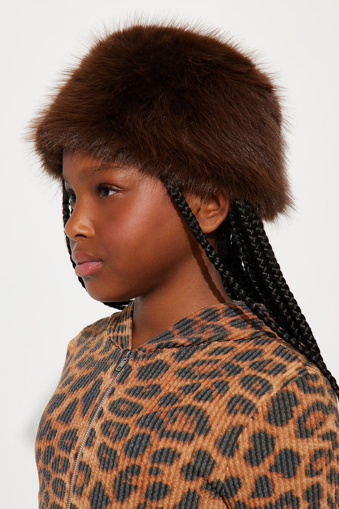 Mini Queen Of The Arctic Hat - Taupe