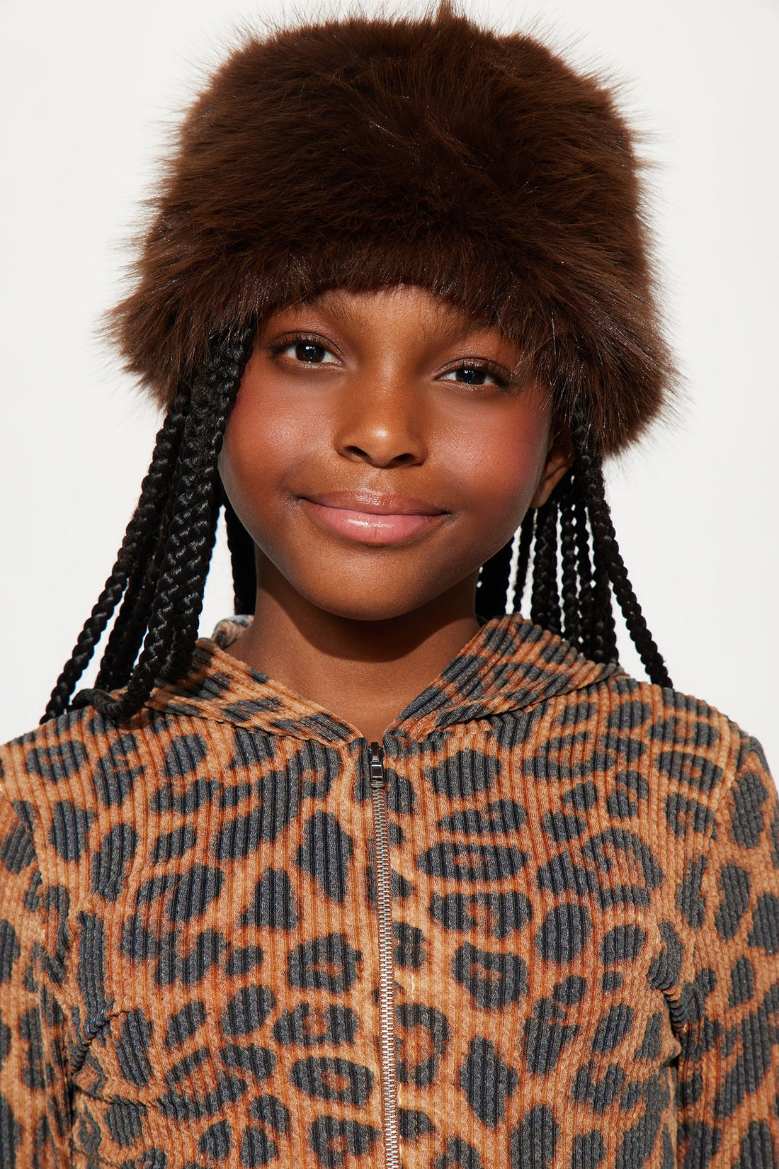 Mini Queen Of The Arctic Hat - Taupe