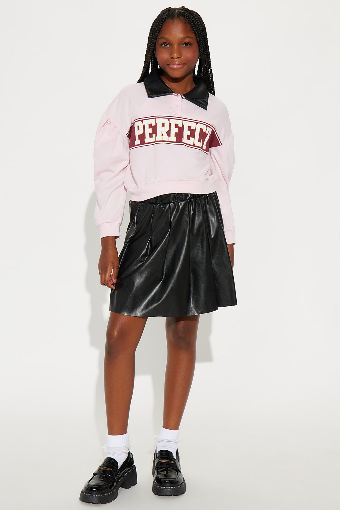 Mini Miss Perfect Skirt Set - Black/combo