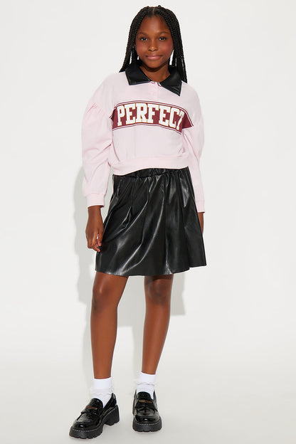 Mini Miss Perfect Skirt Set - Black/combo