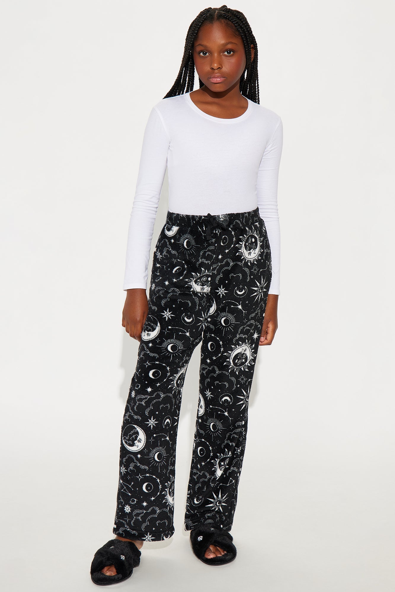 Mini Night Skies Plush Pant - Black