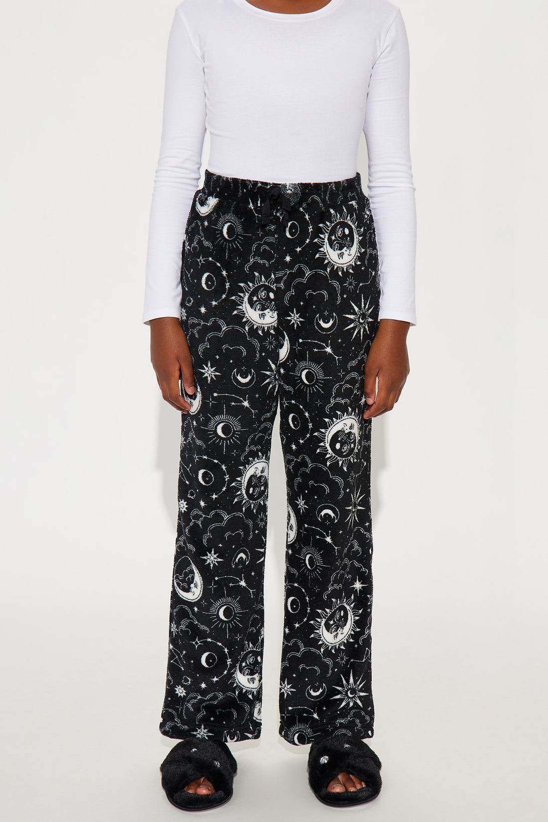 Mini Night Skies Plush Pant - Black