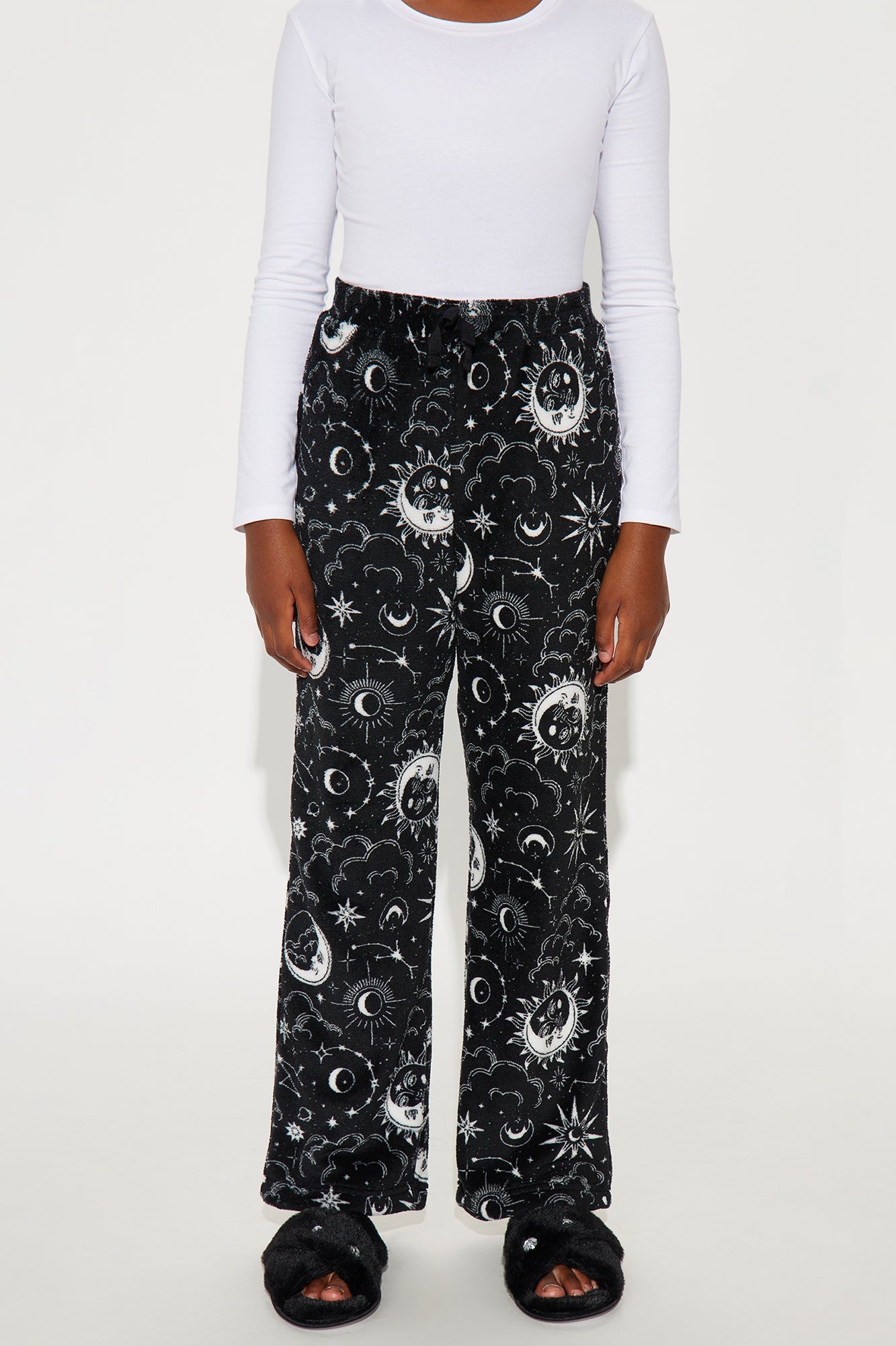 Mini Night Skies Plush Pant - Black
