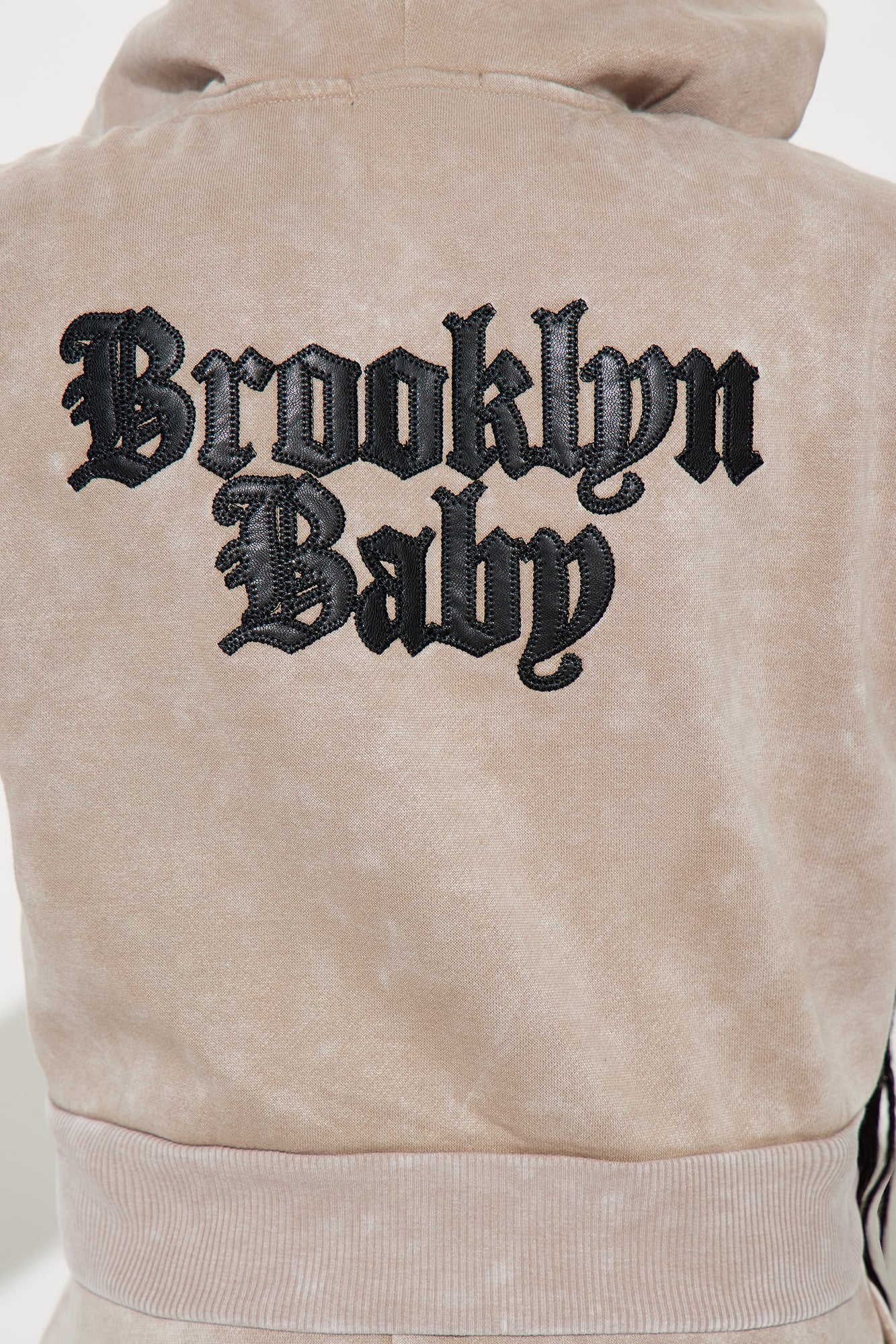 Mini Brooklyn Baby Washed Fleece Pant Set - Taupe