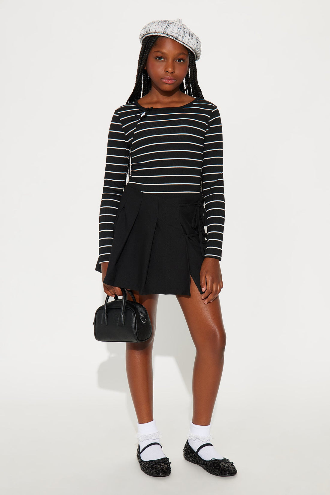 Mini Miracles Happen Skirt - Black