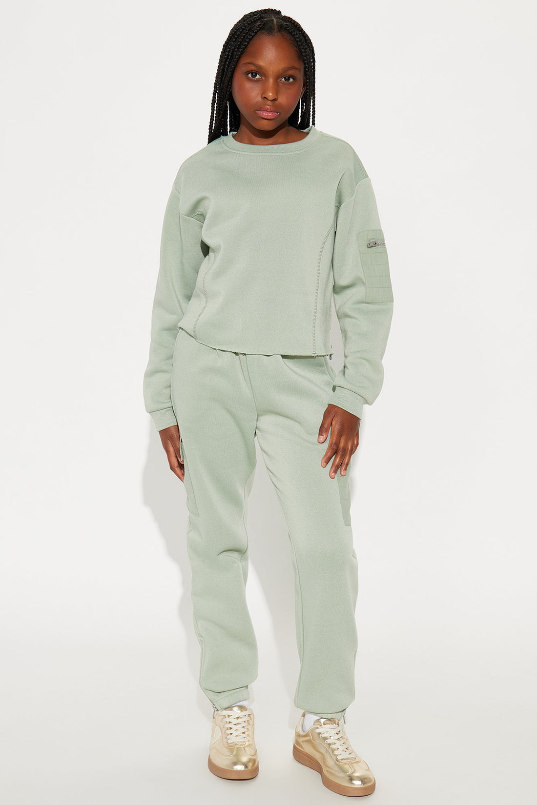 Mini Dreamy Vibes Jogger Set - Green
