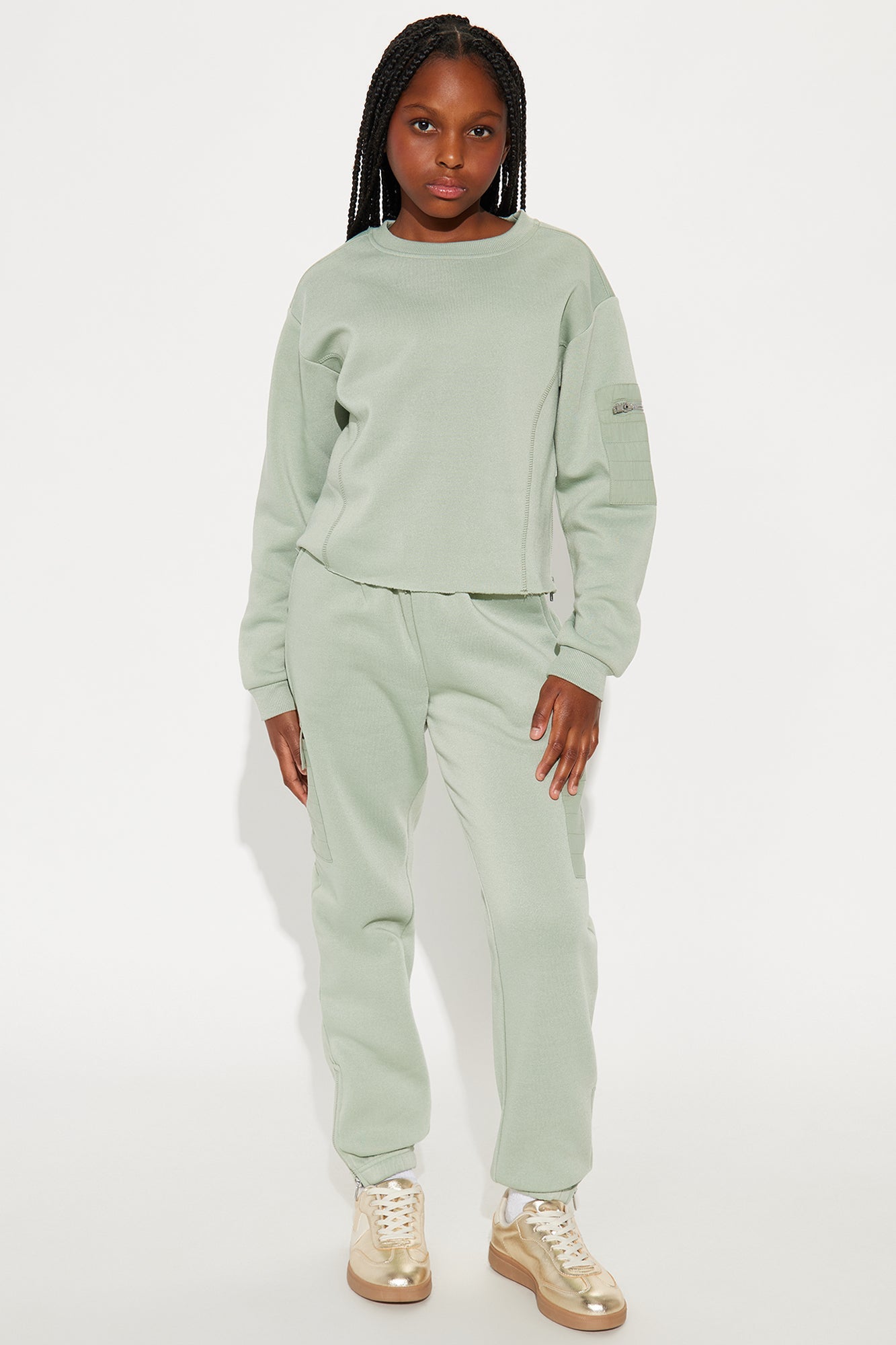 Mini Dreamy Vibes Jogger Set - Green