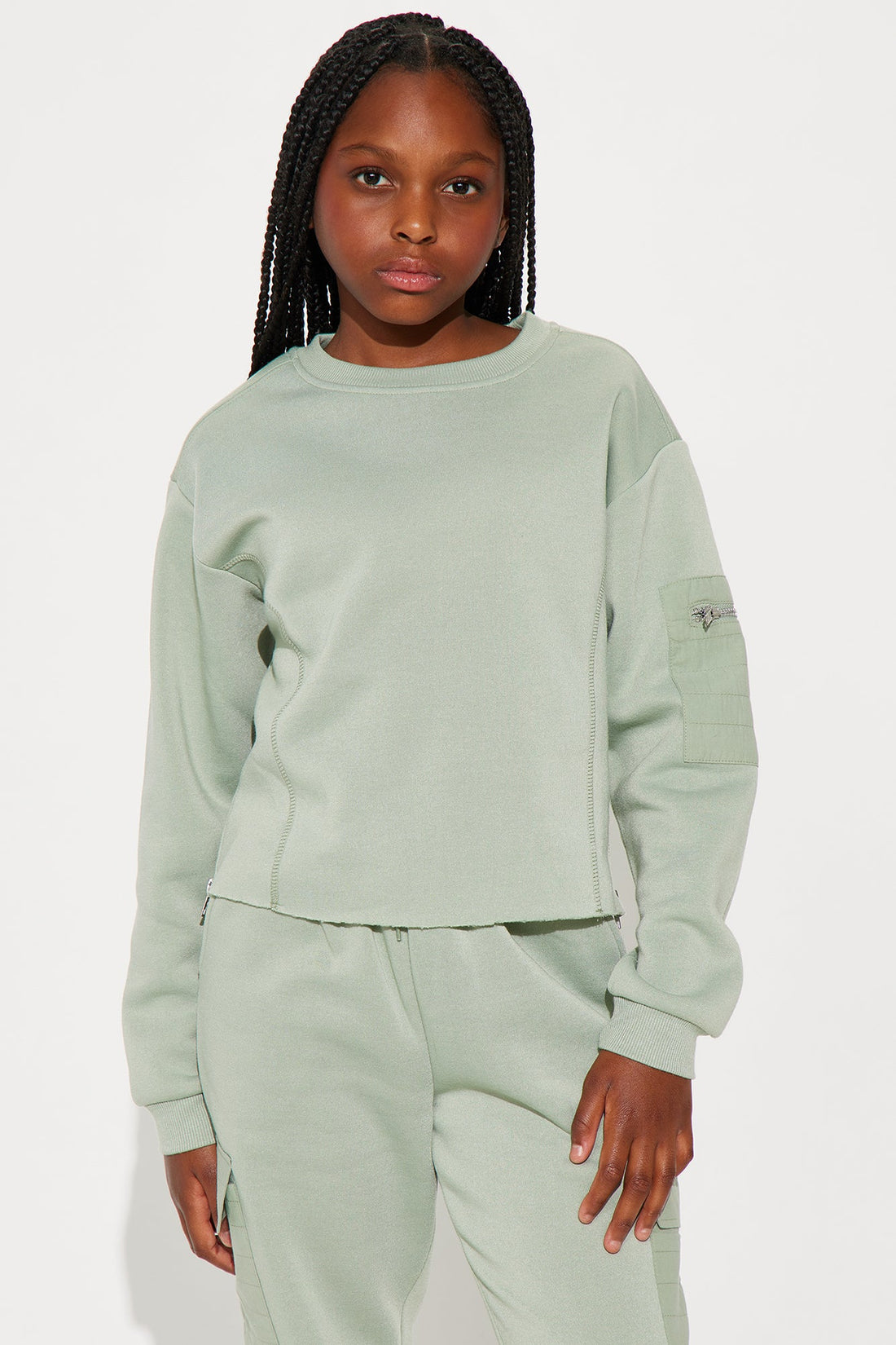 Mini Dreamy Vibes Jogger Set - Green