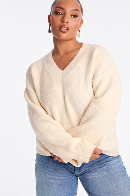 Ready For Fall Sweater - Ivory