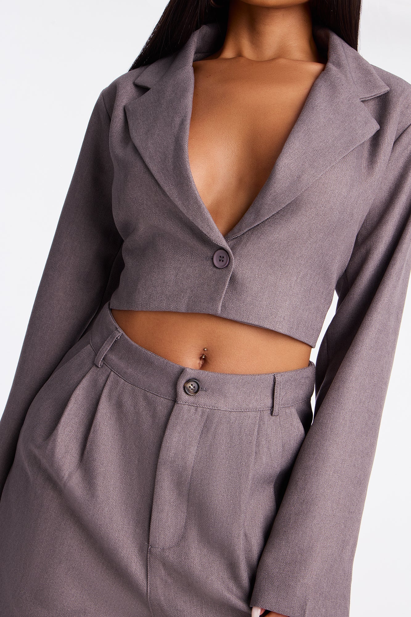 Allen Blazer Pant Set - Grey