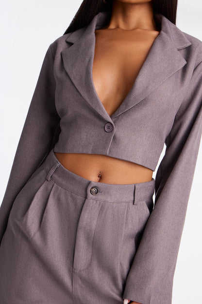 Allen Blazer Pant Set - Grey